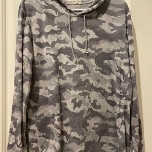 Jane and Delancey Gray Camo hoodie tee shirt